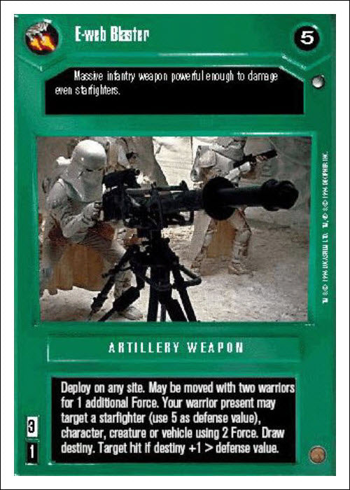 Star Wars CCG | E-web Blaster - Hoth WB | The Nerd Merchant