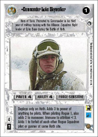 Star Wars CCG | Commander Luke Skywalker - Hoth WB | The Nerd Merchant