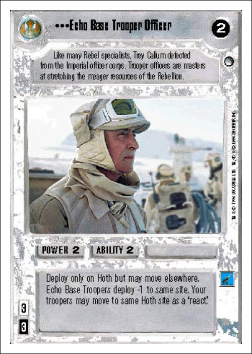 Star Wars CCG | Echo Base Trooper Officer - Hoth WB | The Nerd Merchant