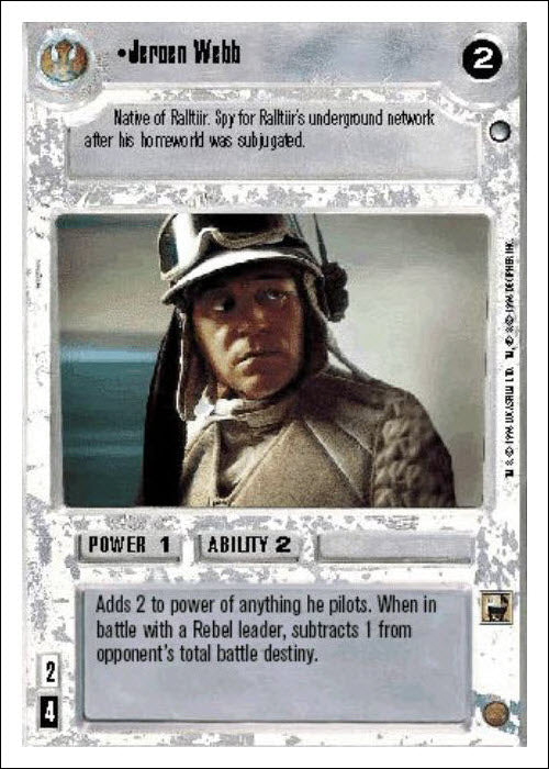 Star Wars CCG | Jeroen Webb - Hoth WB | The Nerd Merchant