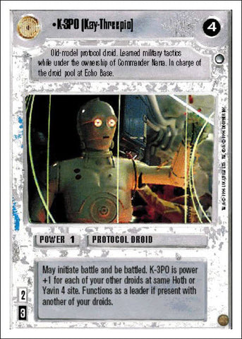 Star Wars CCG | K-3PO (Kay-Threepio) - Hoth WB | The Nerd Merchant