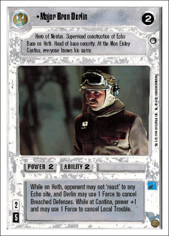 Star Wars CCG | Major Bren Derlin - Hoth WB | The Nerd Merchant