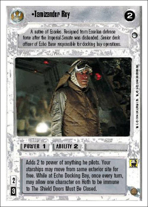 Star Wars CCG | Tamizander Rey - Hoth WB | The Nerd Merchant