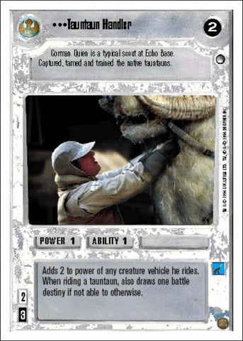 Star Wars CCG | Tauntaun Handler - Hoth WB | The Nerd Merchant