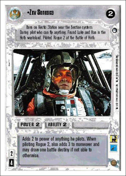 Star Wars CCG | Zev Senesca - Hoth WB | The Nerd Merchant