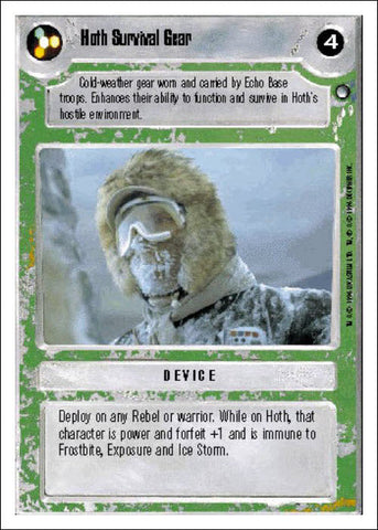 Star Wars CCG | Hoth Survival Gear - Hoth WB | The Nerd Merchant