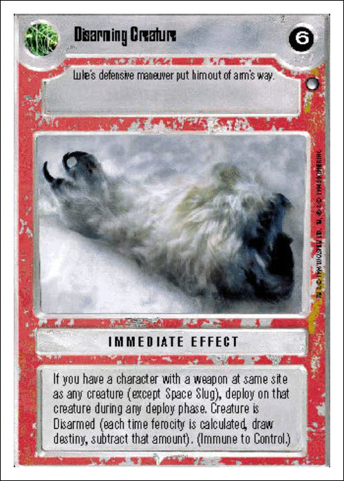 Star Wars CCG | Disarming Creature - Hoth WB | The Nerd Merchant