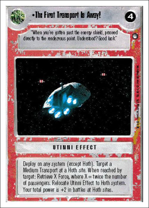 Star Wars CCG | The First Transport Is Away! - Hoth WB | The Nerd Merchant