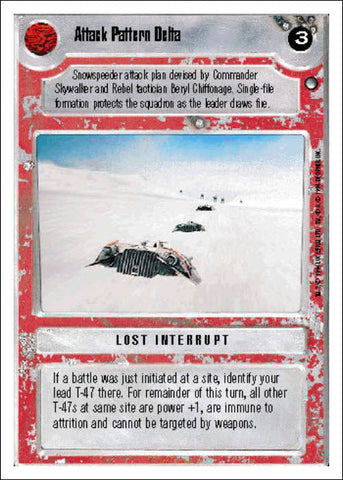 Star Wars CCG | Attack Pattern Delta - Hoth WB | The Nerd Merchant