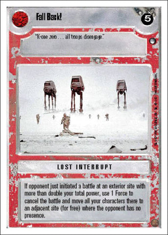 Star Wars CCG | Fall Back! - Hoth WB | The Nerd Merchant