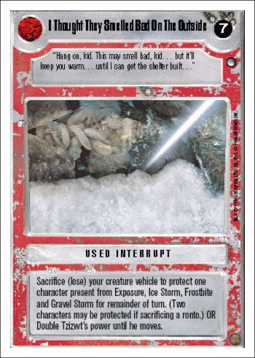 Star Wars CCG | I Thought They Smelled Bad On The Outside - Hoth WB | The Nerd Merchant