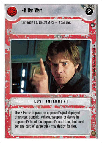 Star Wars CCG | It Can Wait - Hoth WB | The Nerd Merchant