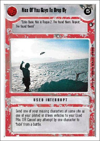 Star Wars CCG | Nice Of You Guys To Drop By - Hoth WB | The Nerd Merchant