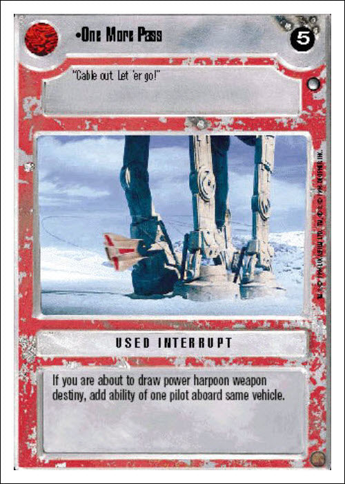 Star Wars CCG | One More Pass - Hoth WB | The Nerd Merchant