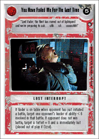 Star Wars CCG | You Have Failed Me For The Last Time - Hoth WB | The Nerd Merchant