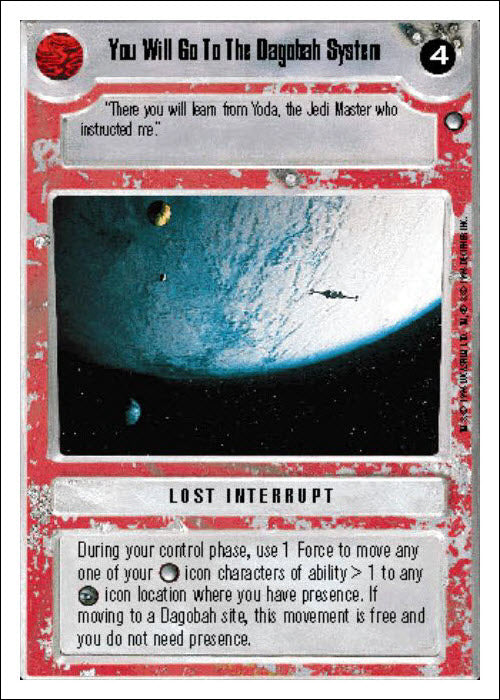 Star Wars CCG | You Will Go To The Dagobah System - Hoth WB | The Nerd Merchant