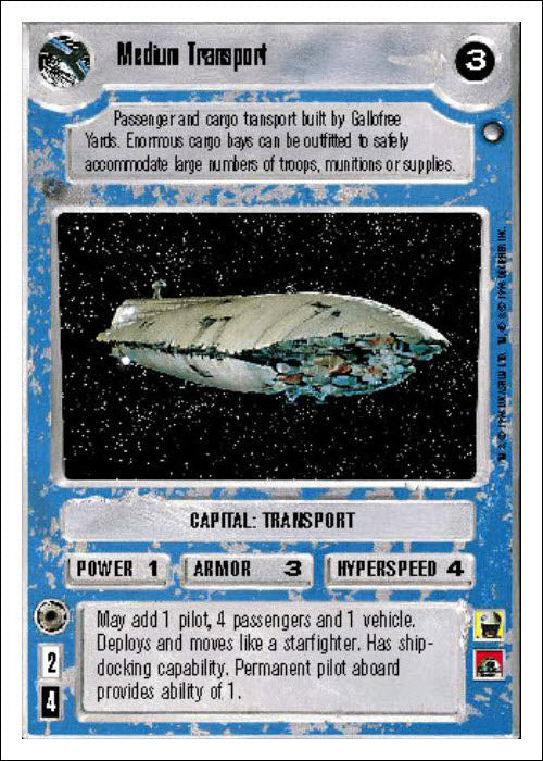 Star Wars CCG | Medium Transport - Hoth WB | The Nerd Merchant