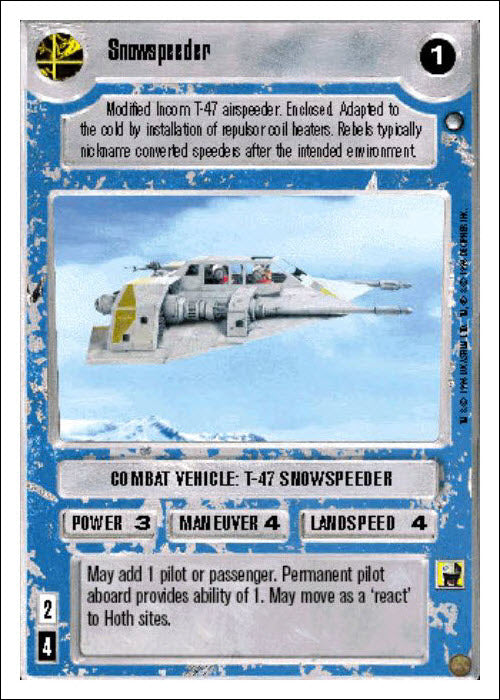 Star Wars CCG | Snowspeeder - Hoth WB | The Nerd Merchant