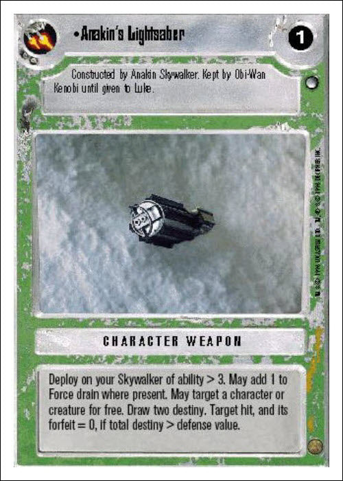 Star Wars CCG | Anakin's Lightsaber - Hoth WB | The Nerd Merchant