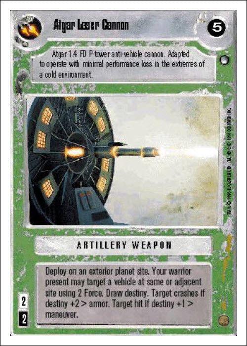 Star Wars CCG | Atgar Laser Cannon - Hoth WB | The Nerd Merchant