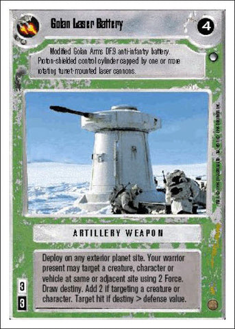 Star Wars CCG | Golan Laser Battery - Hoth WB | The Nerd Merchant