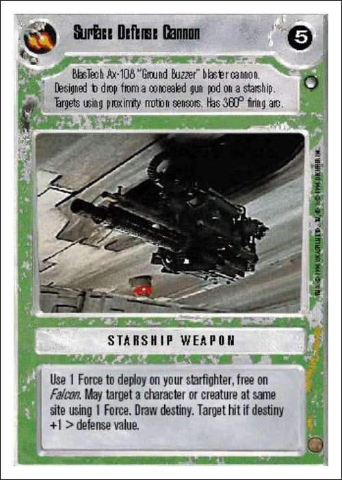 Star Wars CCG | Surface Defense Cannon - Hoth WB | The Nerd Merchant