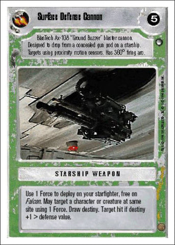 Star Wars CCG | Surface Defense Cannon - Hoth WB | The Nerd Merchant