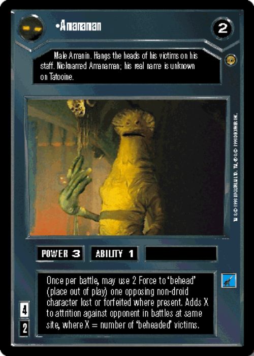 Star Wars CCG | Amanaman - Jabba's Palace | The Nerd Merchant