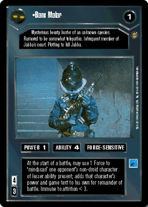 Star Wars CCG | Bane Malar - Jabba's Palace | The Nerd Merchant