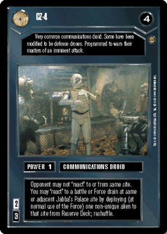 Star Wars CCG | CZ-4 - Jabba's Palace | The Nerd Merchant