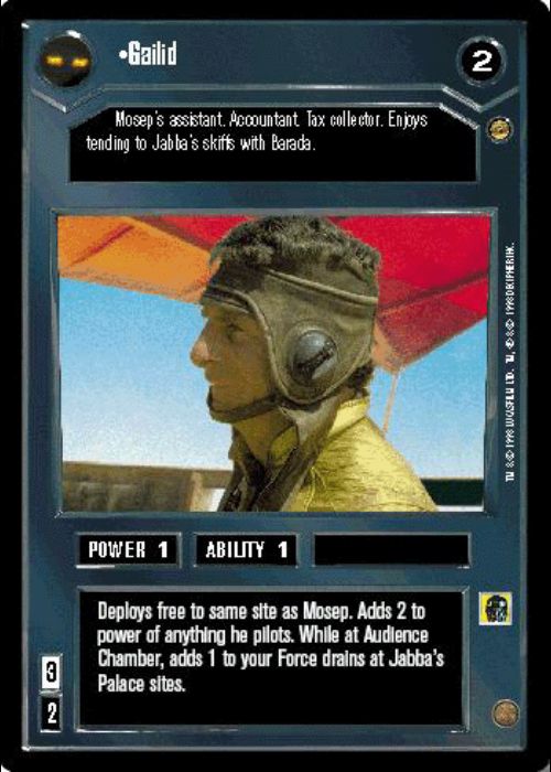 Star Wars CCG | Gailid - Jabba's Palace | The Nerd Merchant