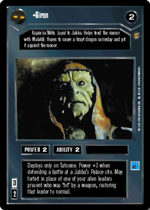 Star Wars CCG | Giran - Jabba's Palace | The Nerd Merchant