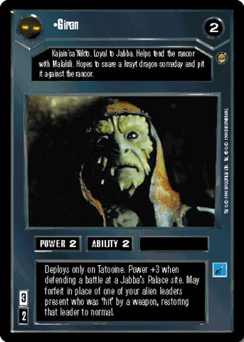 Star Wars CCG | Giran - Jabba's Palace | The Nerd Merchant