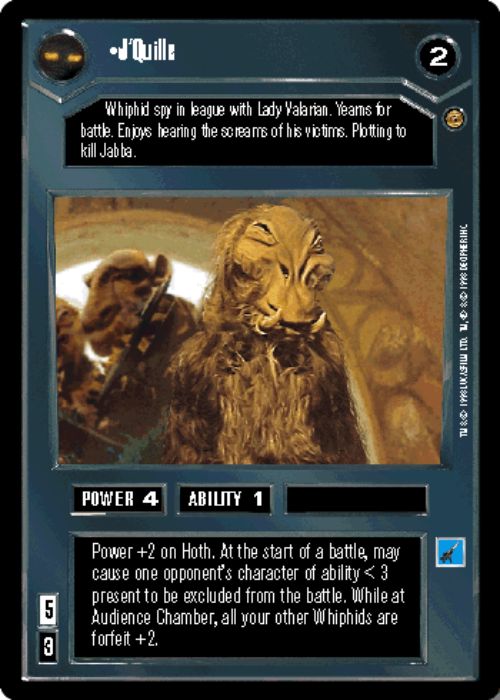 Star Wars CCG | J'Quille - Jabba's Palace | The Nerd Merchant