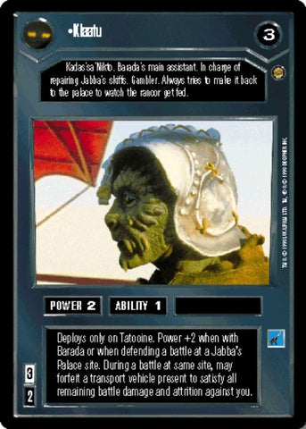 Star Wars CCG | Klaatu - Jabba's Palace | The Nerd Merchant