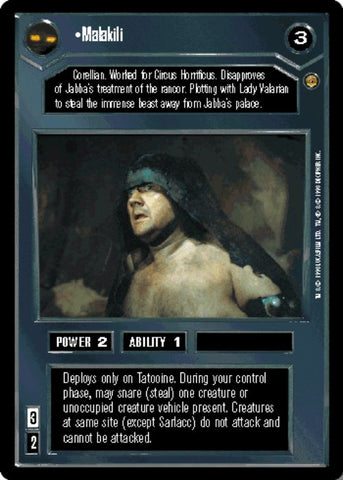 Star Wars CCG | Malakili - Jabba's Palace | The Nerd Merchant