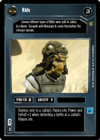 Star Wars CCG | Nikto - Jabba's Palace | The Nerd Merchant