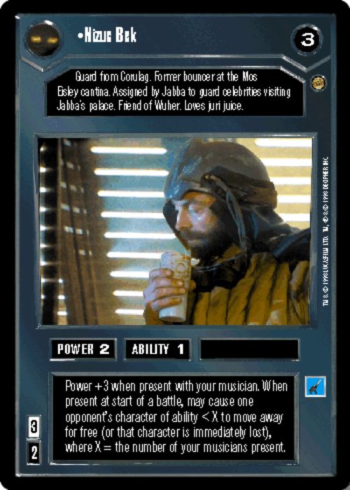 Star Wars CCG | Nizuc Bek - Jabba's Palace | The Nerd Merchant