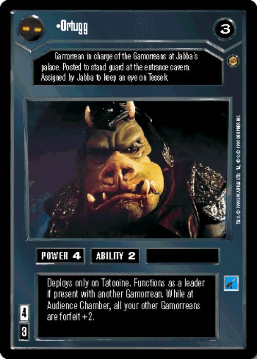 Star Wars CCG | Ortugg - Jabba's Palace | The Nerd Merchant