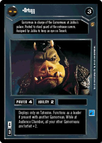 Star Wars CCG | Ortugg - Jabba's Palace | The Nerd Merchant