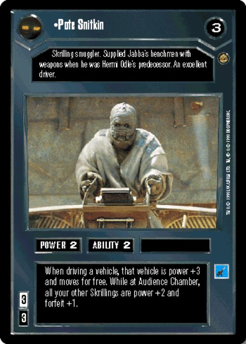 Star Wars CCG | Pote Snitkin - Jabba's Palace | The Nerd Merchant