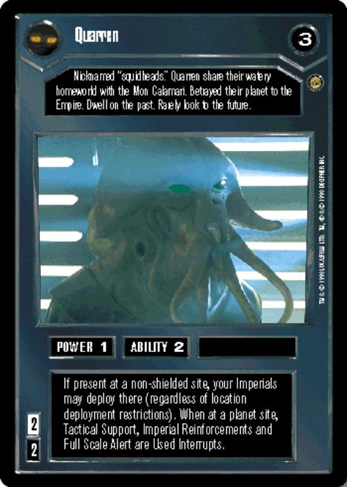 Star Wars CCG | Quarren - Jabba's Palace | The Nerd Merchant