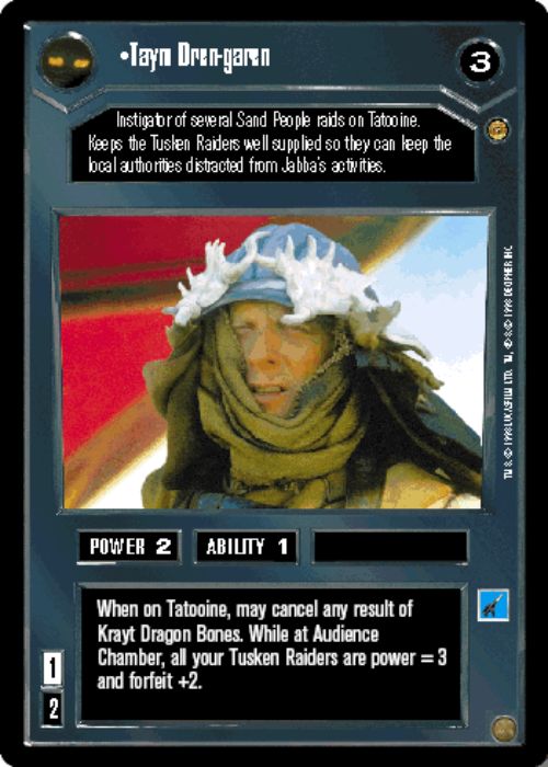 Star Wars CCG | Taym Dren-garen - Jabba's Palace | The Nerd Merchant