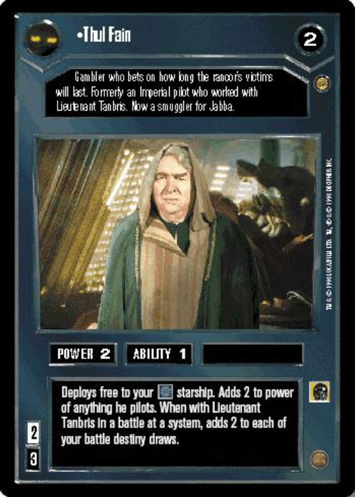 Star Wars CCG | Thul Fain - Jabba's Palace | The Nerd Merchant