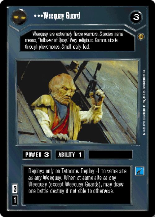 Star Wars CCG | Weequay Guard - Jabba's Palace | The Nerd Merchant