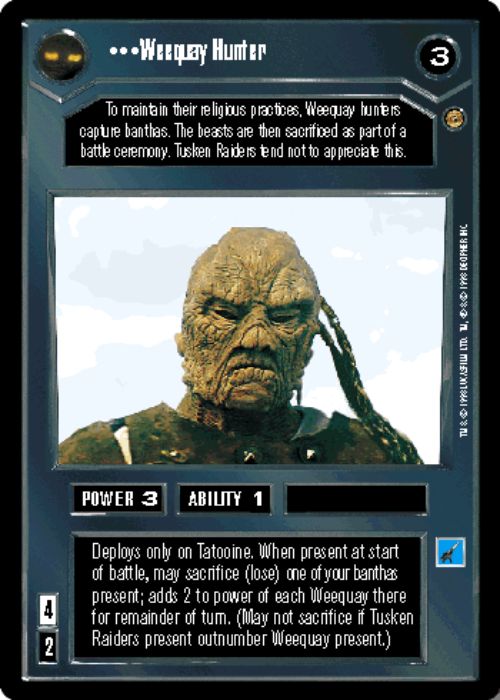 Star Wars CCG | Weequay Hunter - Jabba's Palace | The Nerd Merchant