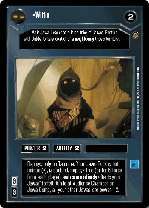 Star Wars CCG | Wittin - Jabba's Palace | The Nerd Merchant