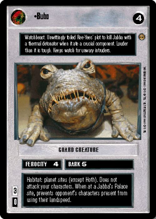 Star Wars CCG | Bubo - Jabba's Palace | The Nerd Merchant