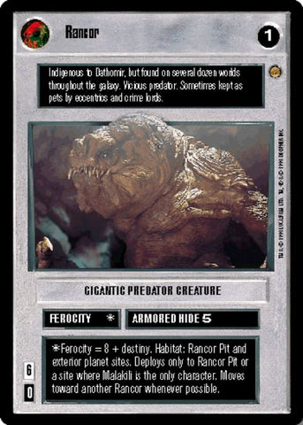 Star Wars CCG | Rancor - Jabba's Palace | The Nerd Merchant