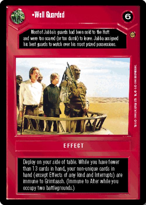 Star Wars CCG | Well Guarded - Jabba's Palace | The Nerd Merchant